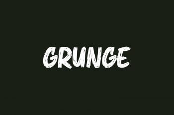 Grunge Free Font