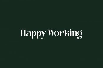 Happy Working Free Font