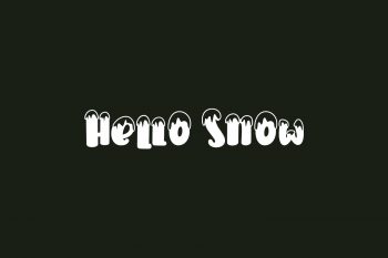 Hello Snow Free Font