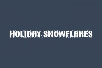 Holiday Snowflakes Free Font