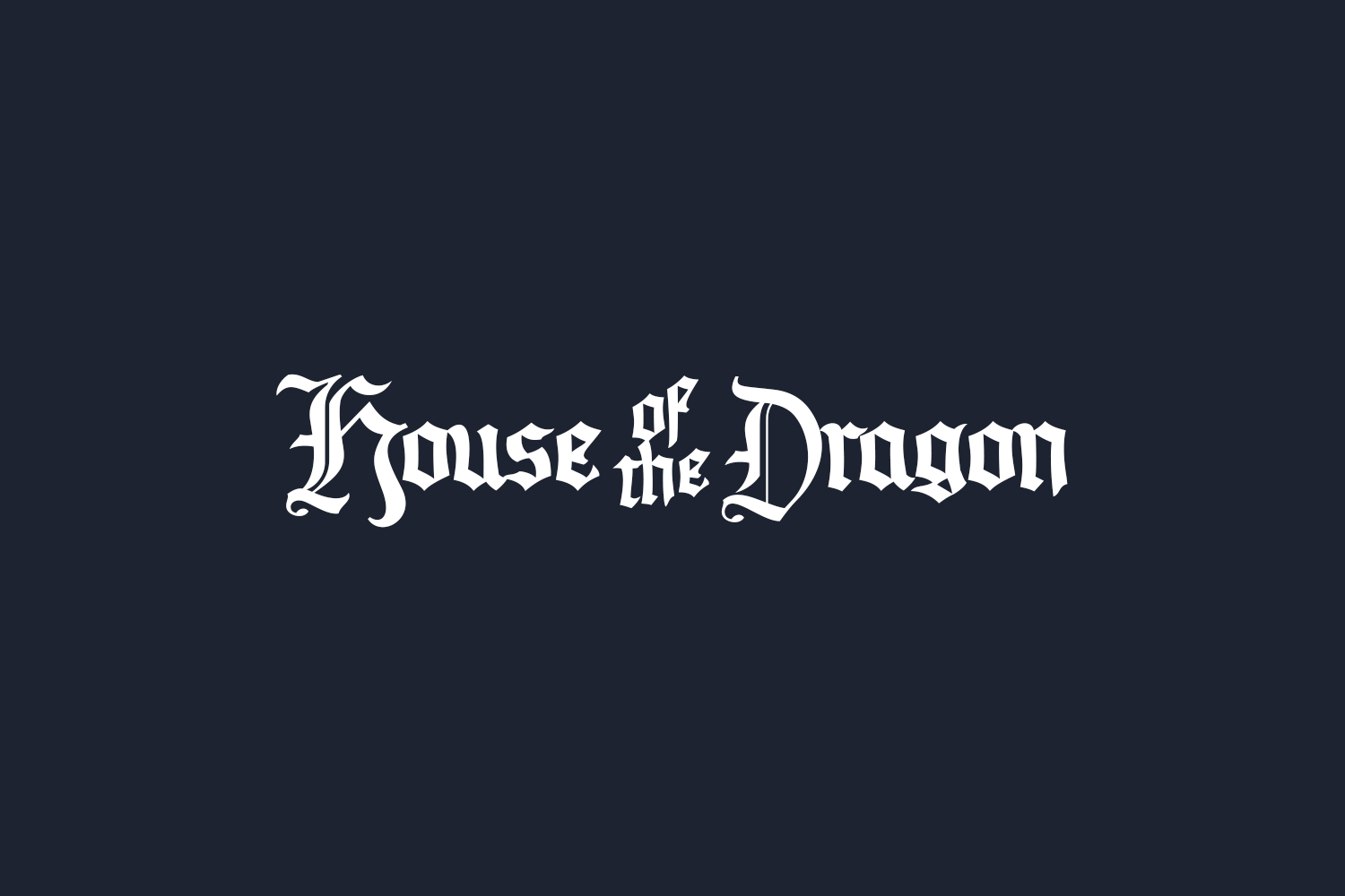 House of the Dragon Free Font