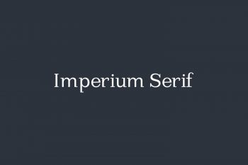 Imperium Serif Free Font