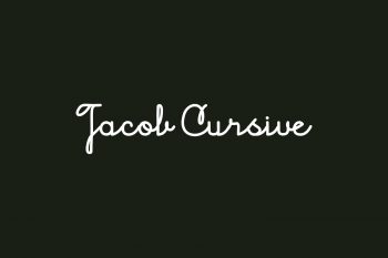 Jacob Cursive Free Font