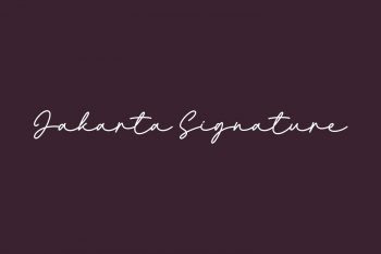 Jakarta Signature Free Font