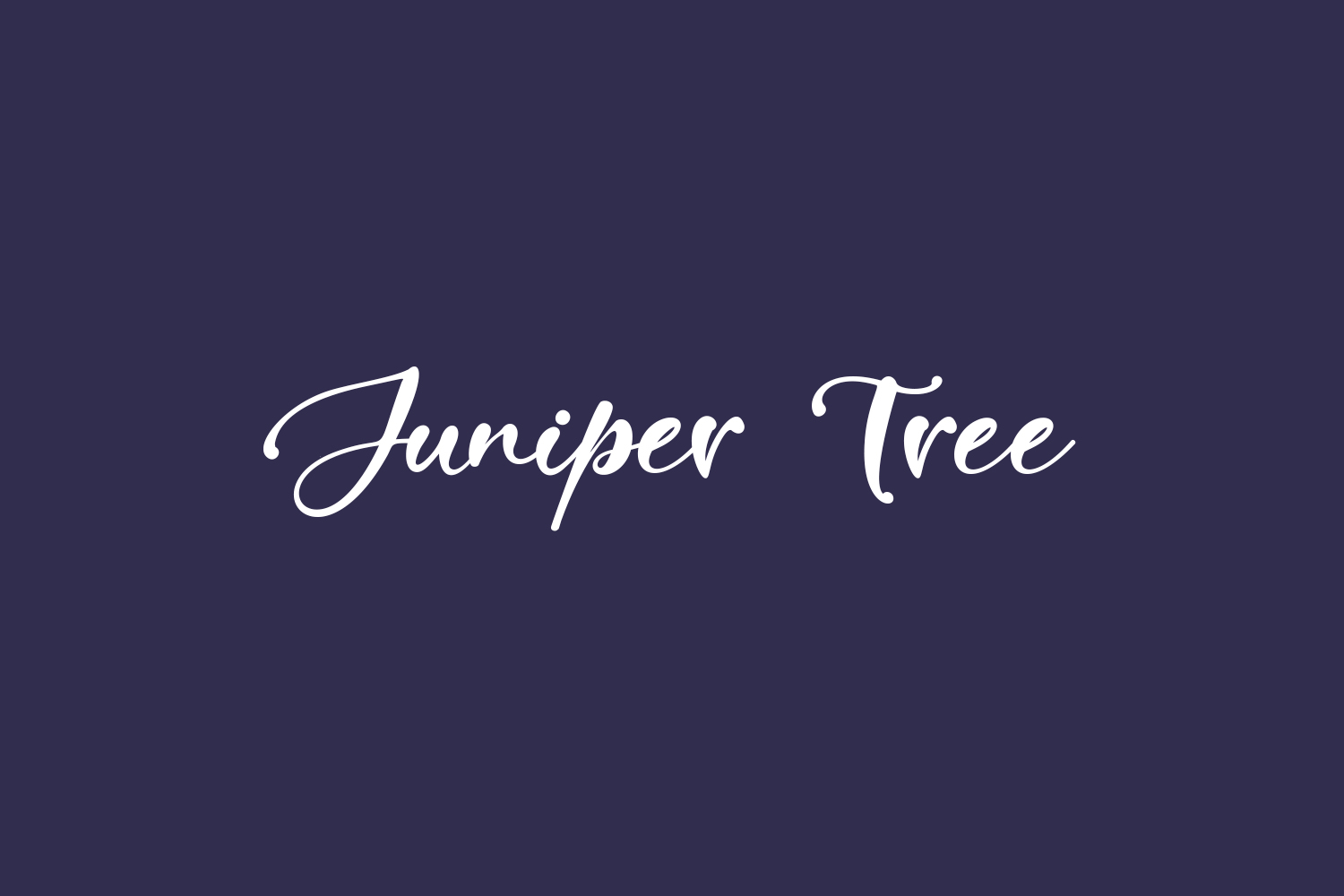 Juniper Tree Free Font