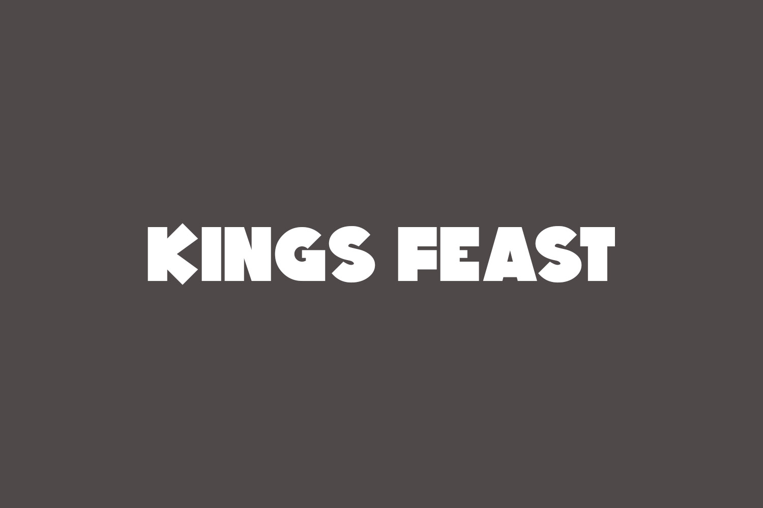 Kings Feast Free Font