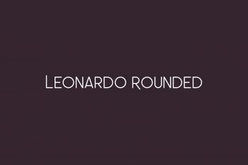 Leonardo Rounded Free Font