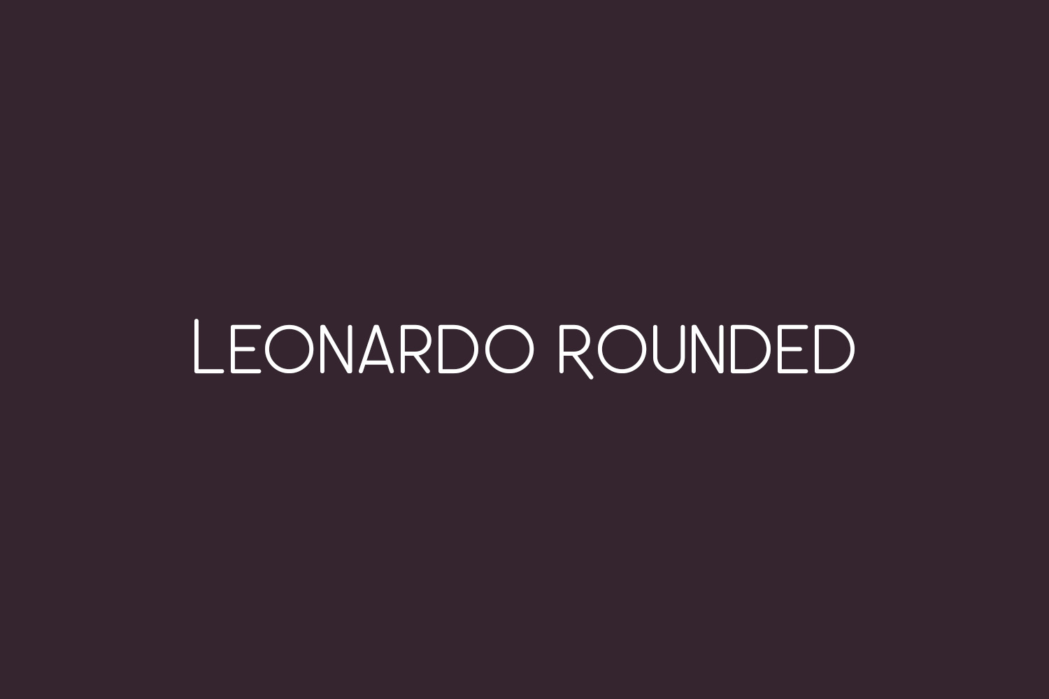 Leonardo Rounded Free Font