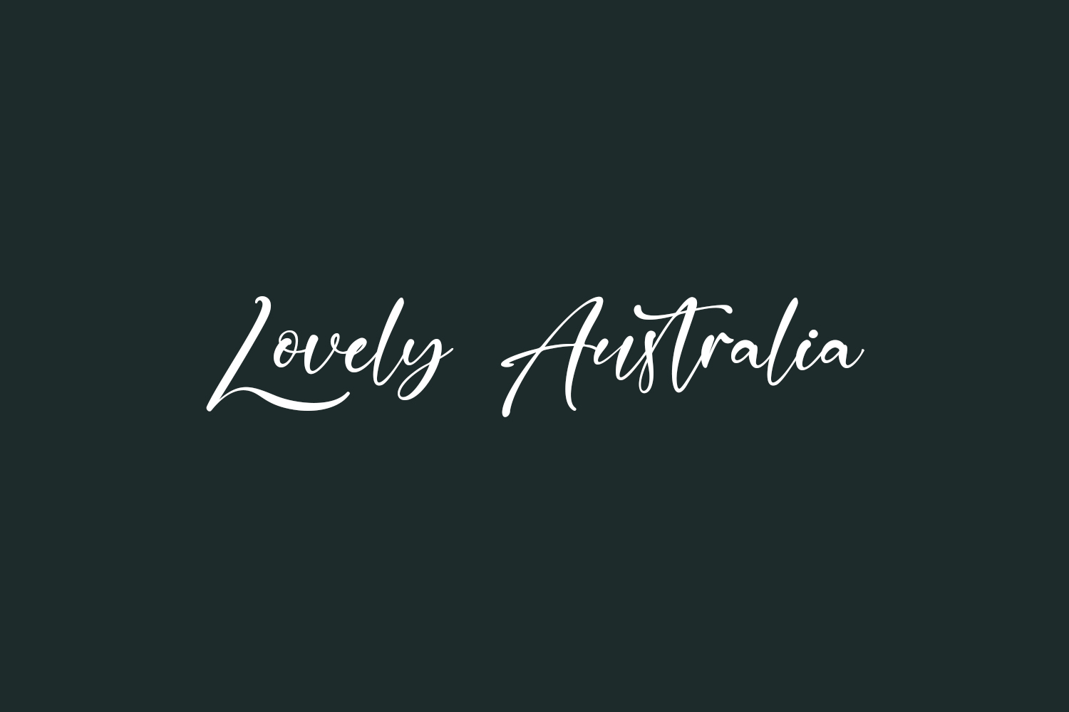 Lovely Australia Free Font