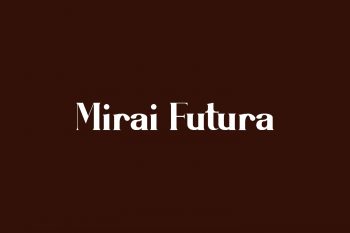 Mirai Futura Free Font