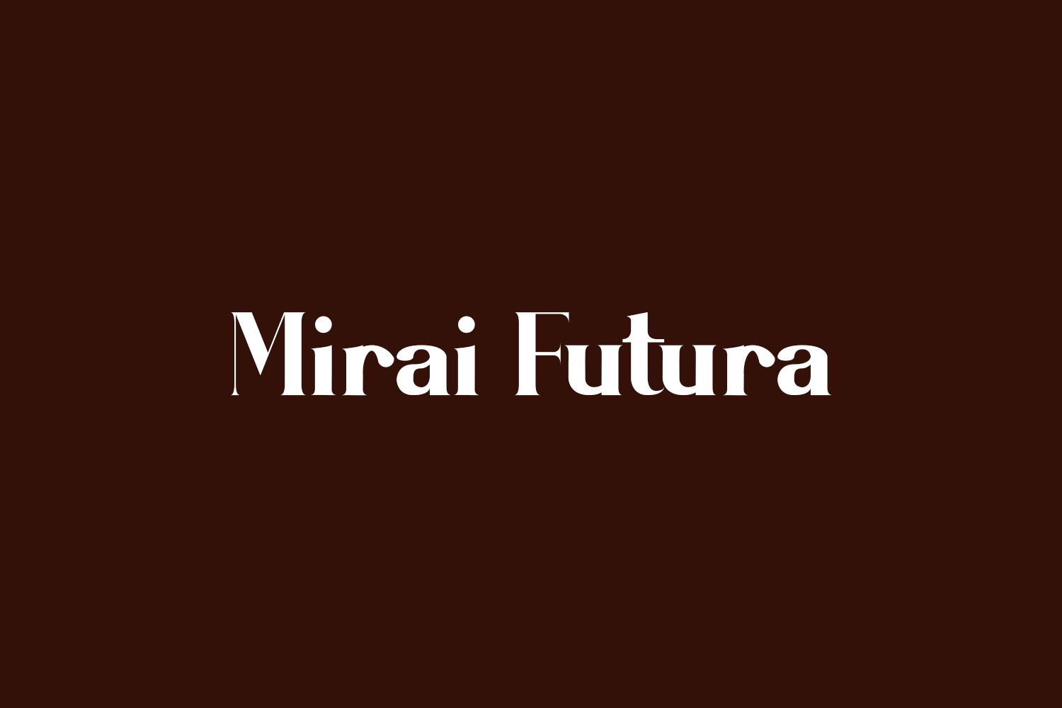 Mirai Futura | Fonts Shmonts