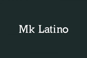 Mk Latino Free Font