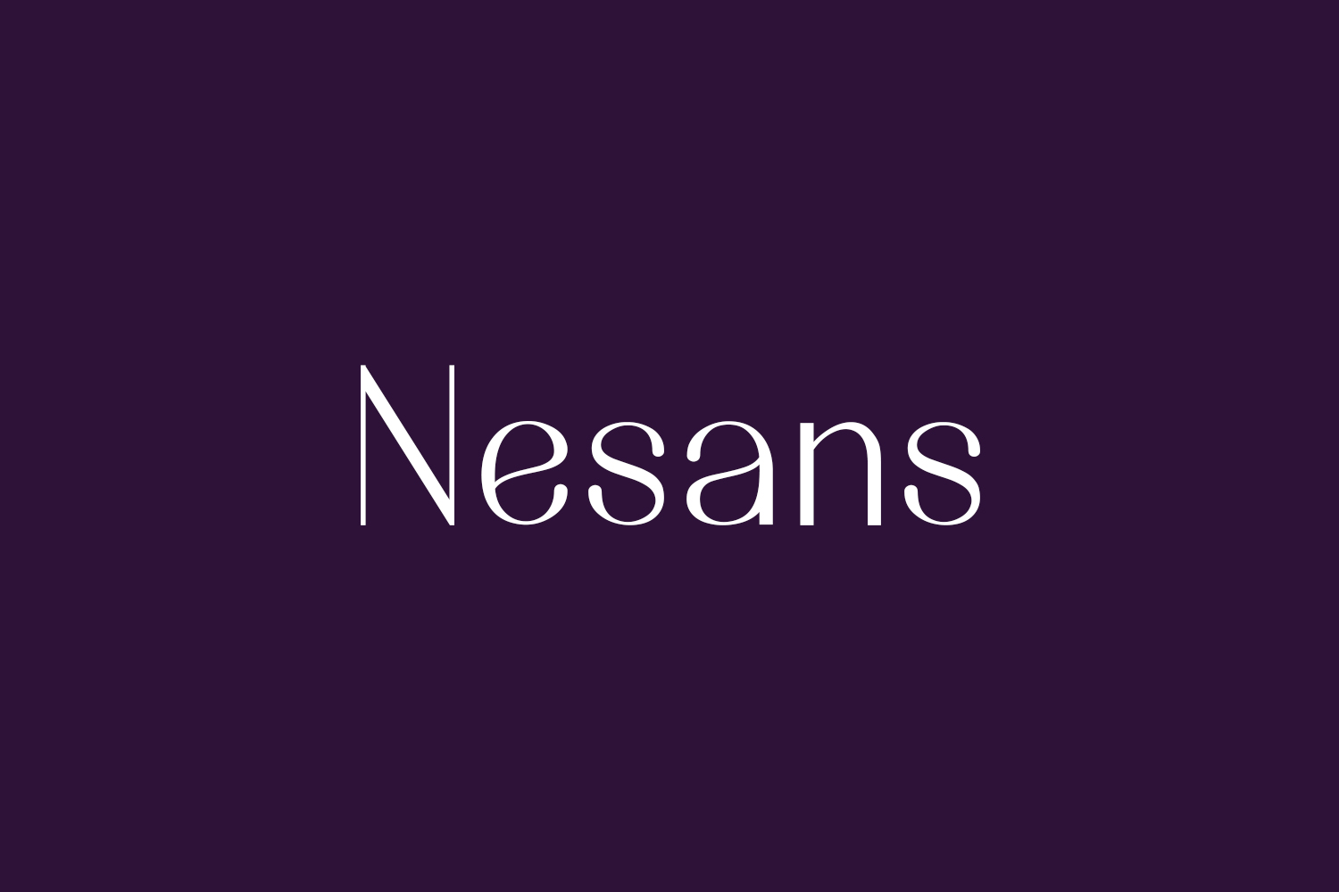 Nesans Free Font