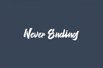 Never Ending Free Font