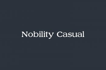 Nobility Casual Free Font