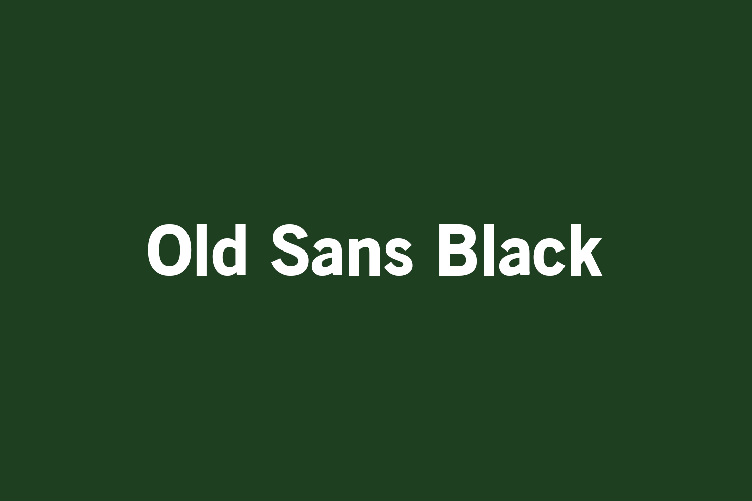Old Sans Black Free Font