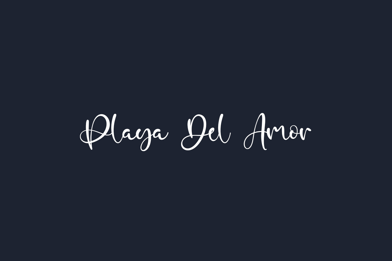 Playa Del Amor Free Font