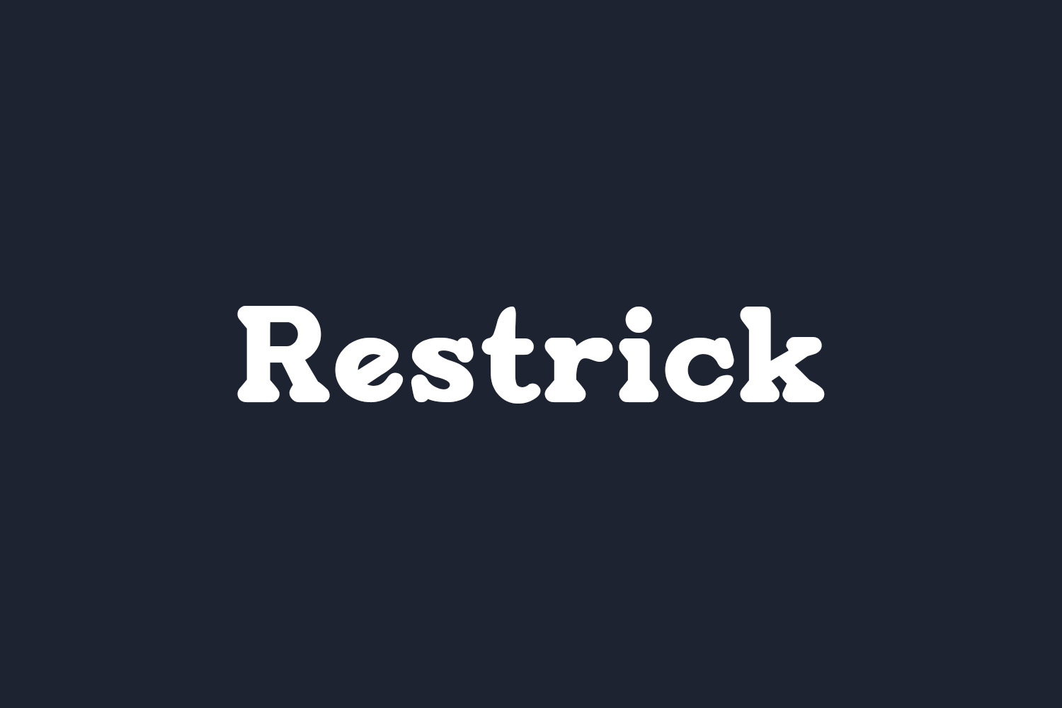 Restrick Free Font