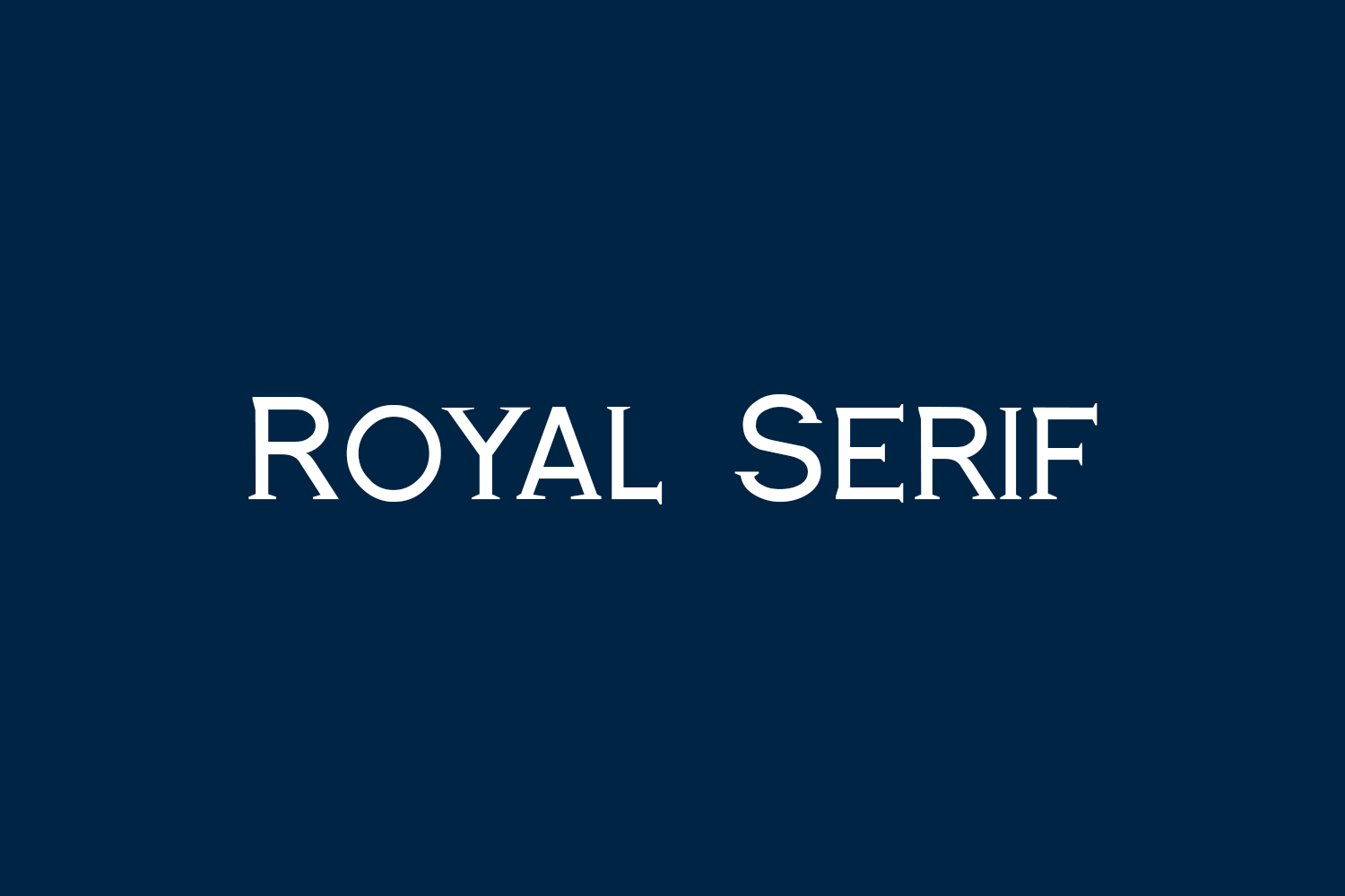 Royal Serif Free Font
