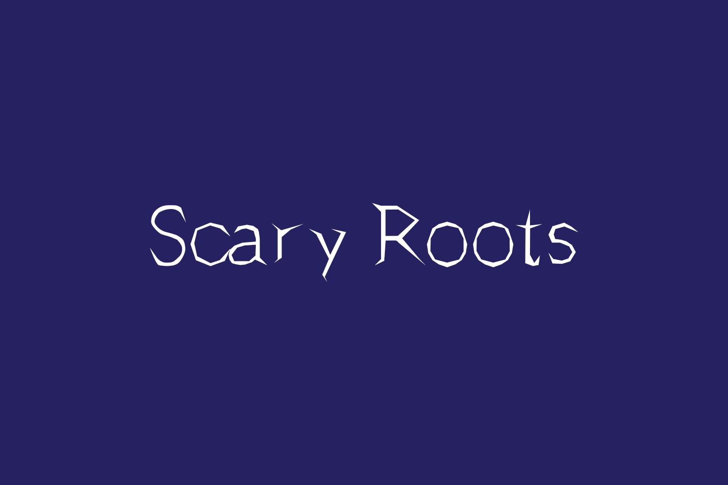 Scary Roots Free Font