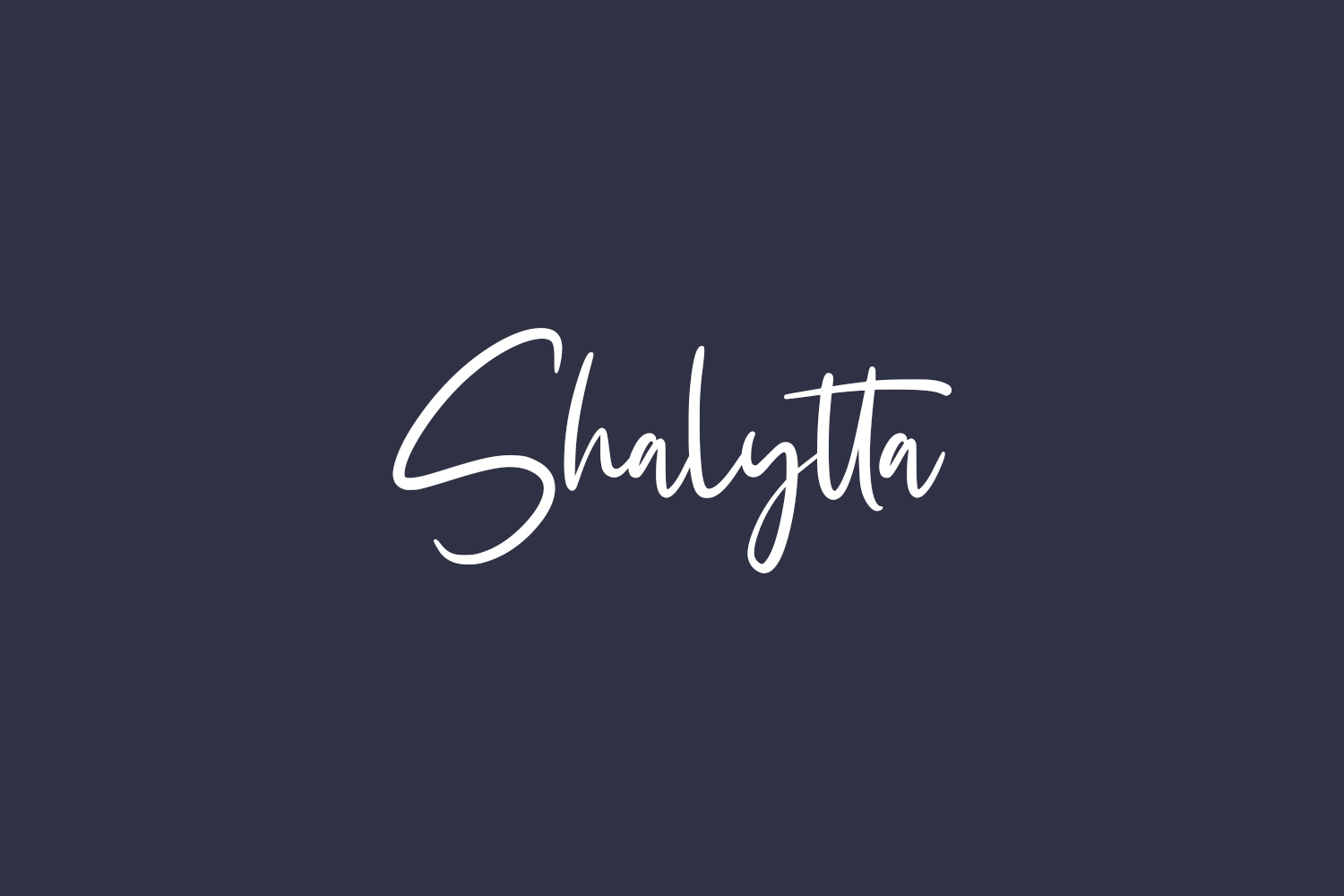 Shalytta Free Font