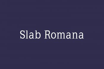 Slab Romana Free Font