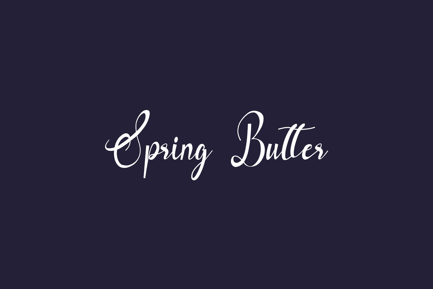 Spring Butter Free Font