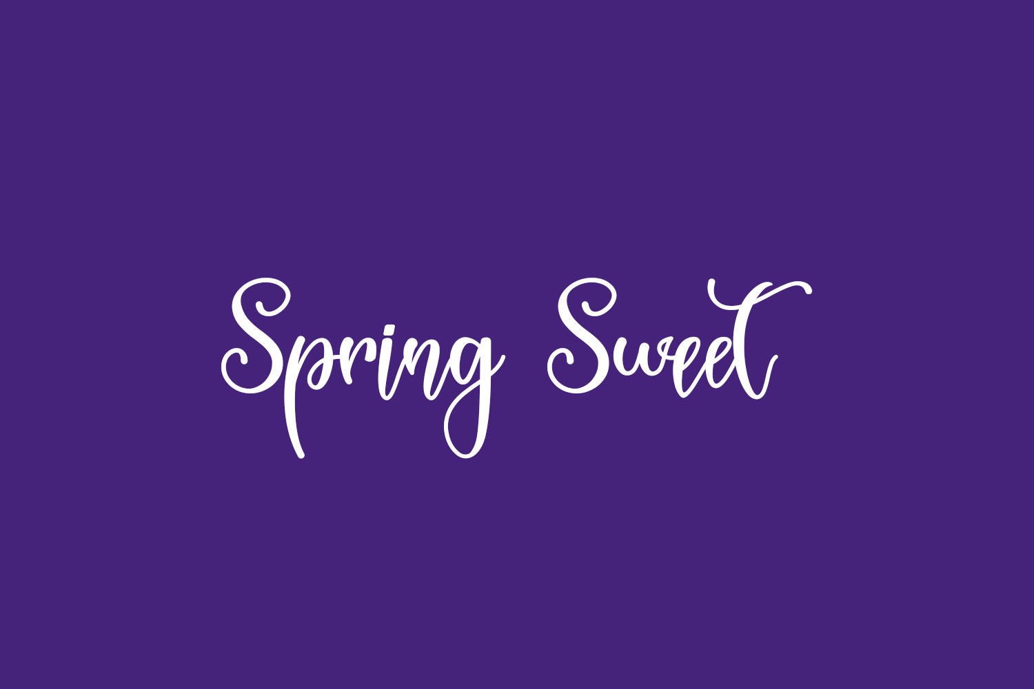Spring Sweet Free Font