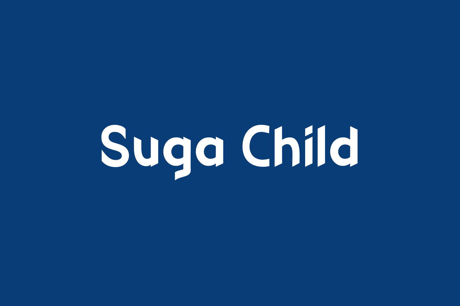 Suga Child Free Font
