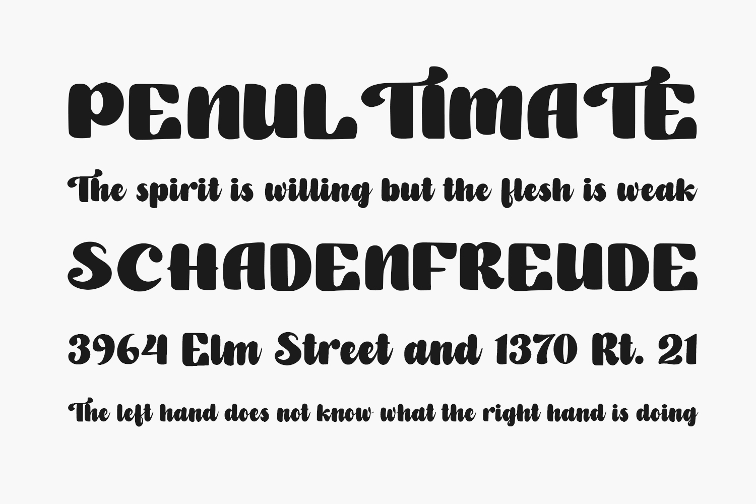 The Giant and the Mouse Free Font