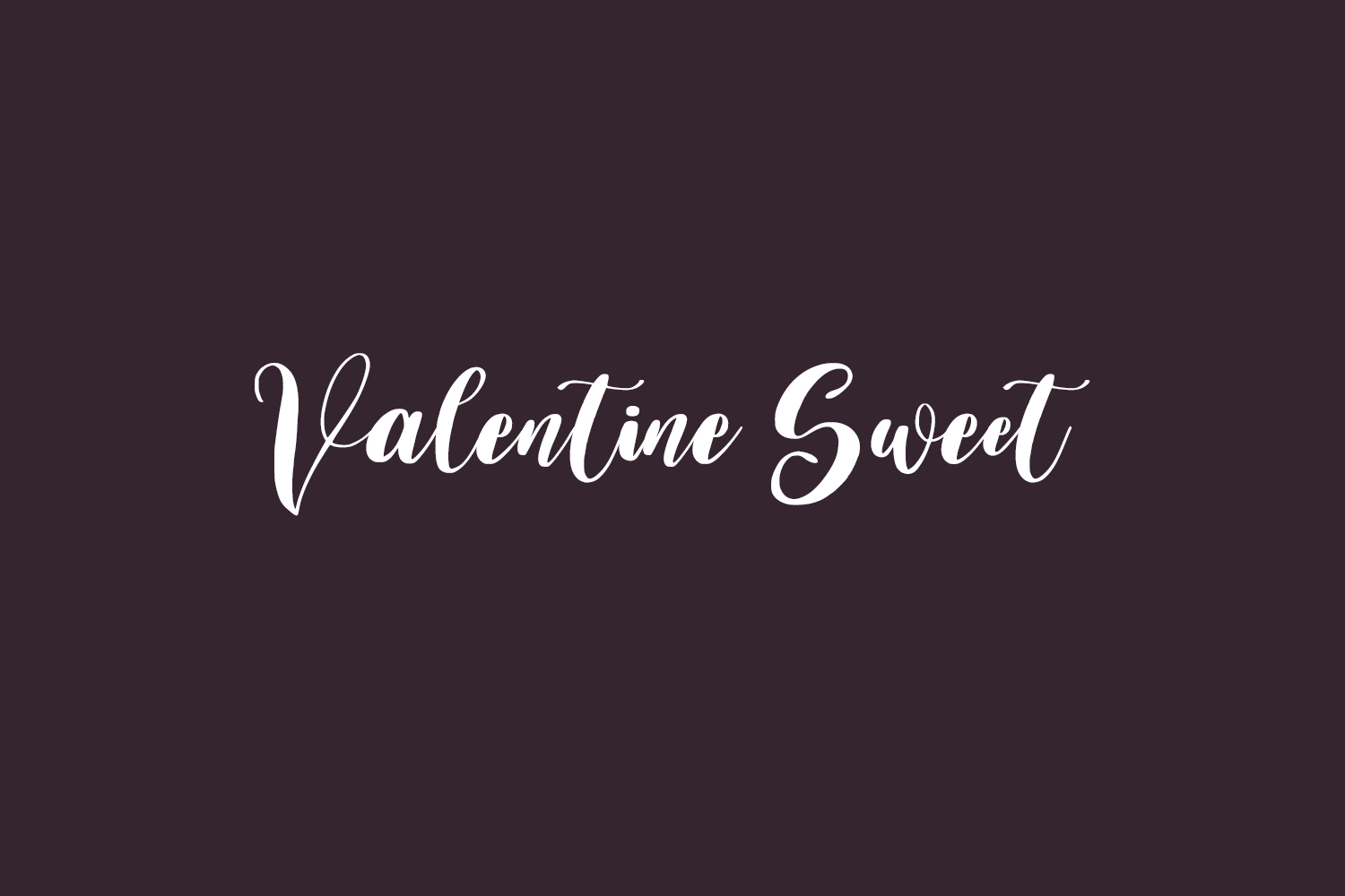 Valentine Sweet Free Font