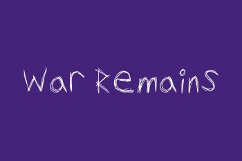 War Remains Free Font