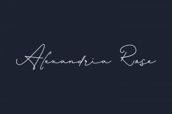 Alexandria Rose Free Font