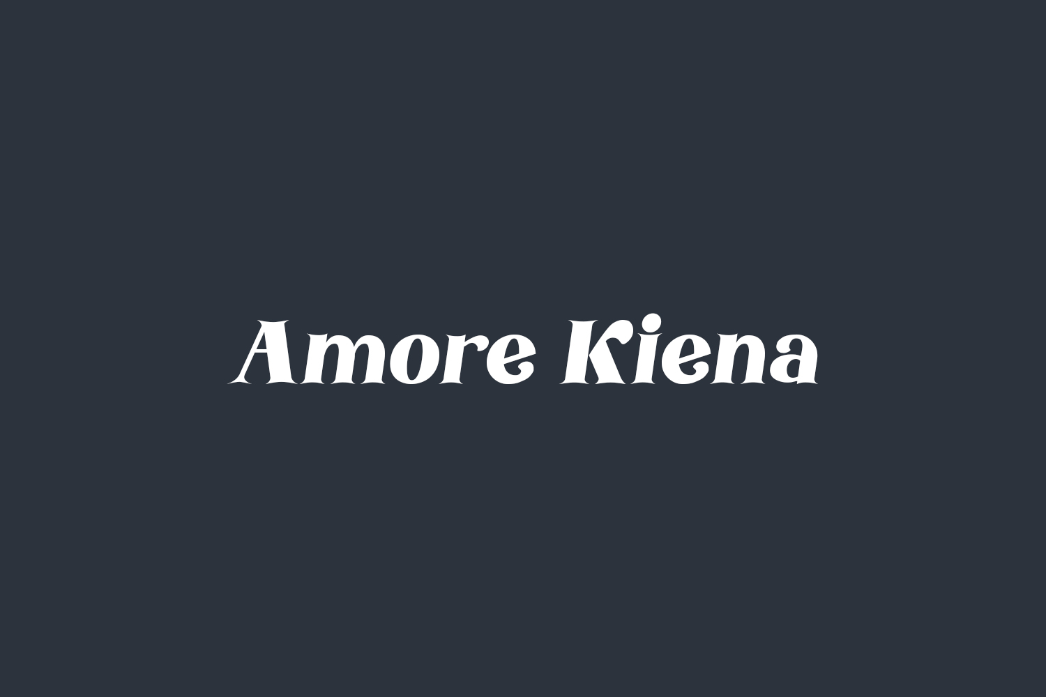 Amore Kiena Free Font