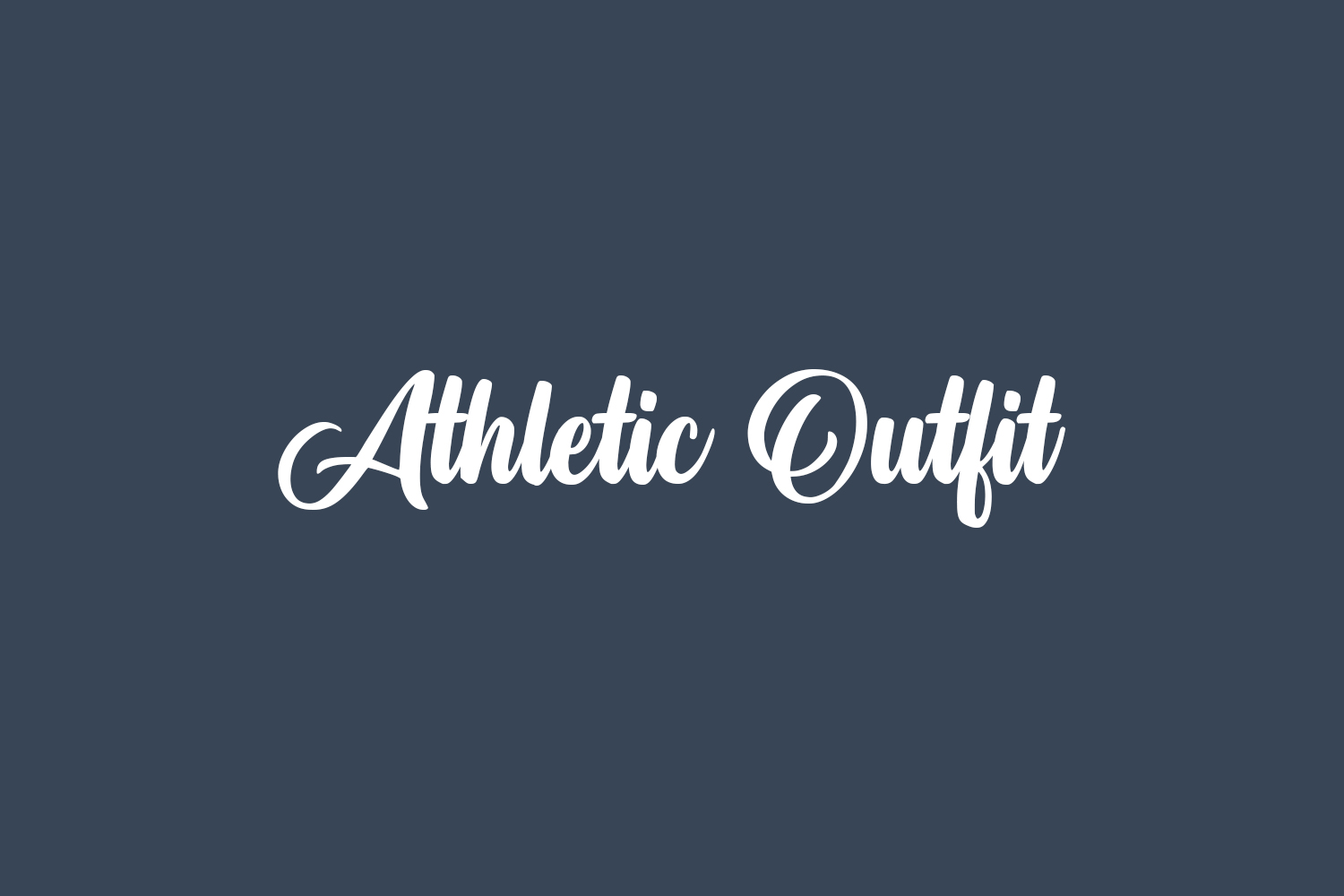 Athletic Outfit Free Font
