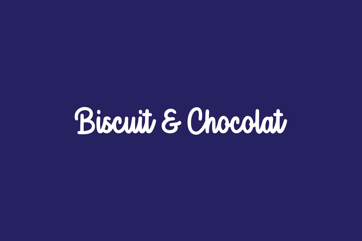 Biscuit & Chocolat Free Font