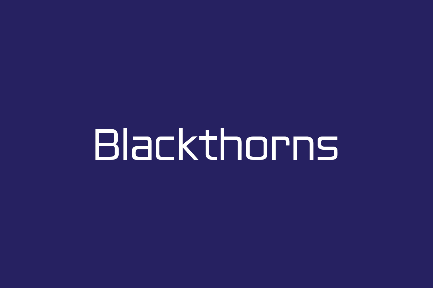 Blackthorns Free Font
