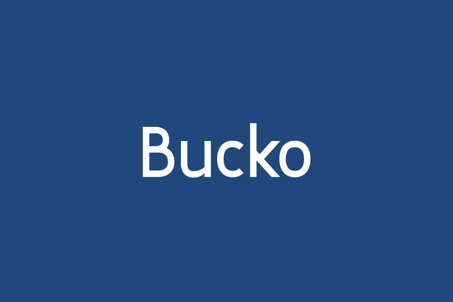 Bucko Free Font