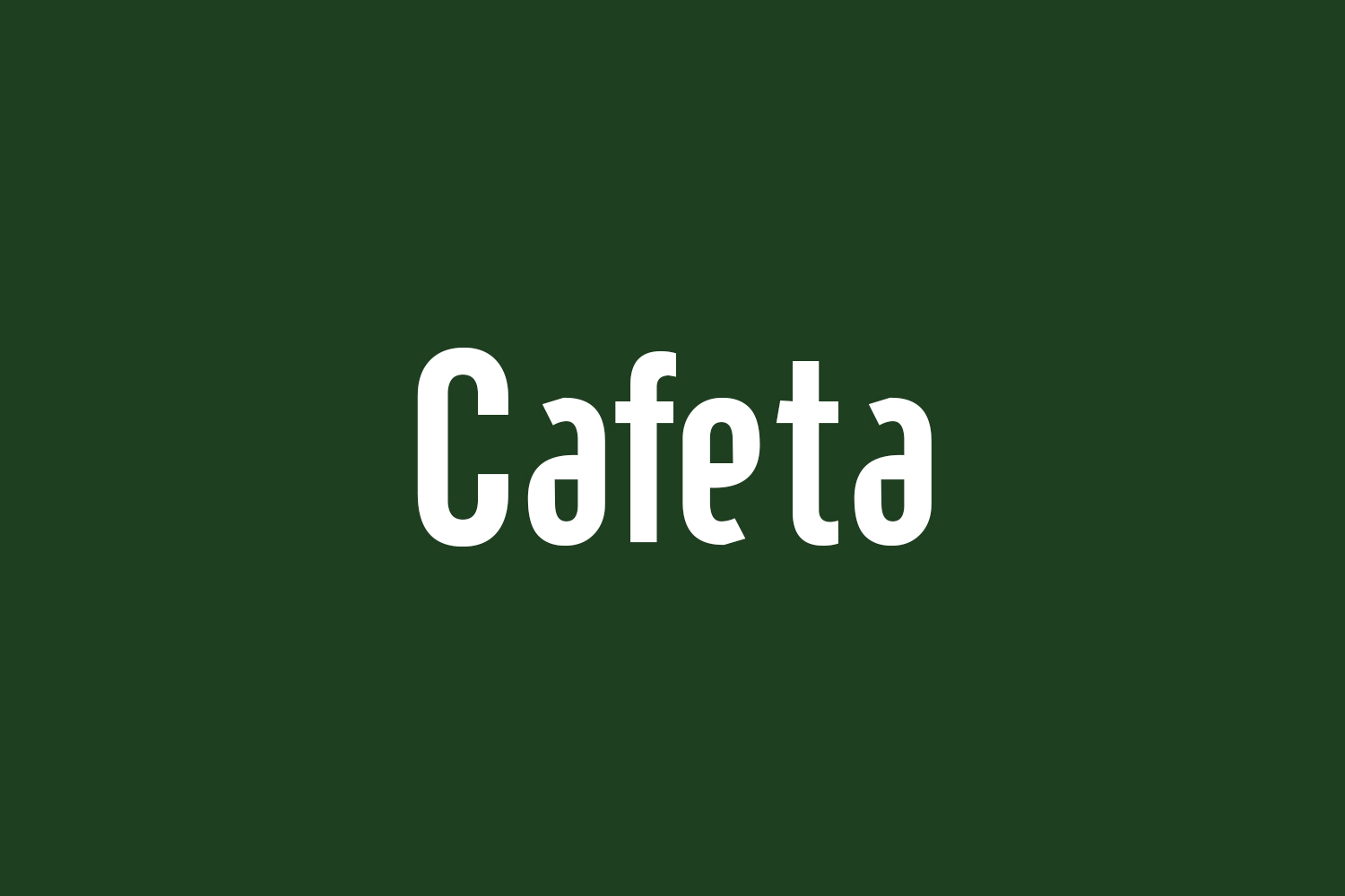 Cafeta Free Font