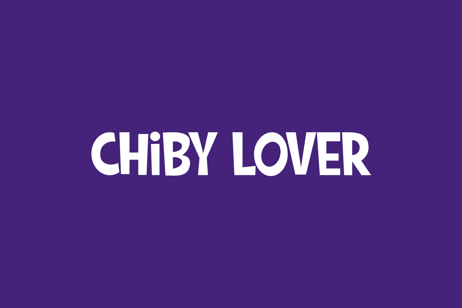 Chiby Lover Free Font