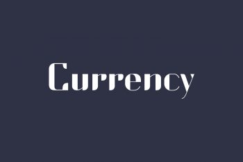 Currency Free Font
