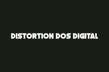 Distortion Dos Digital Free Font