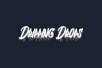 Dripping Drops Free Font