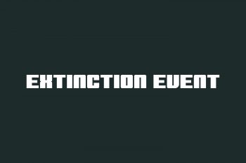 Extinction Event Free Font