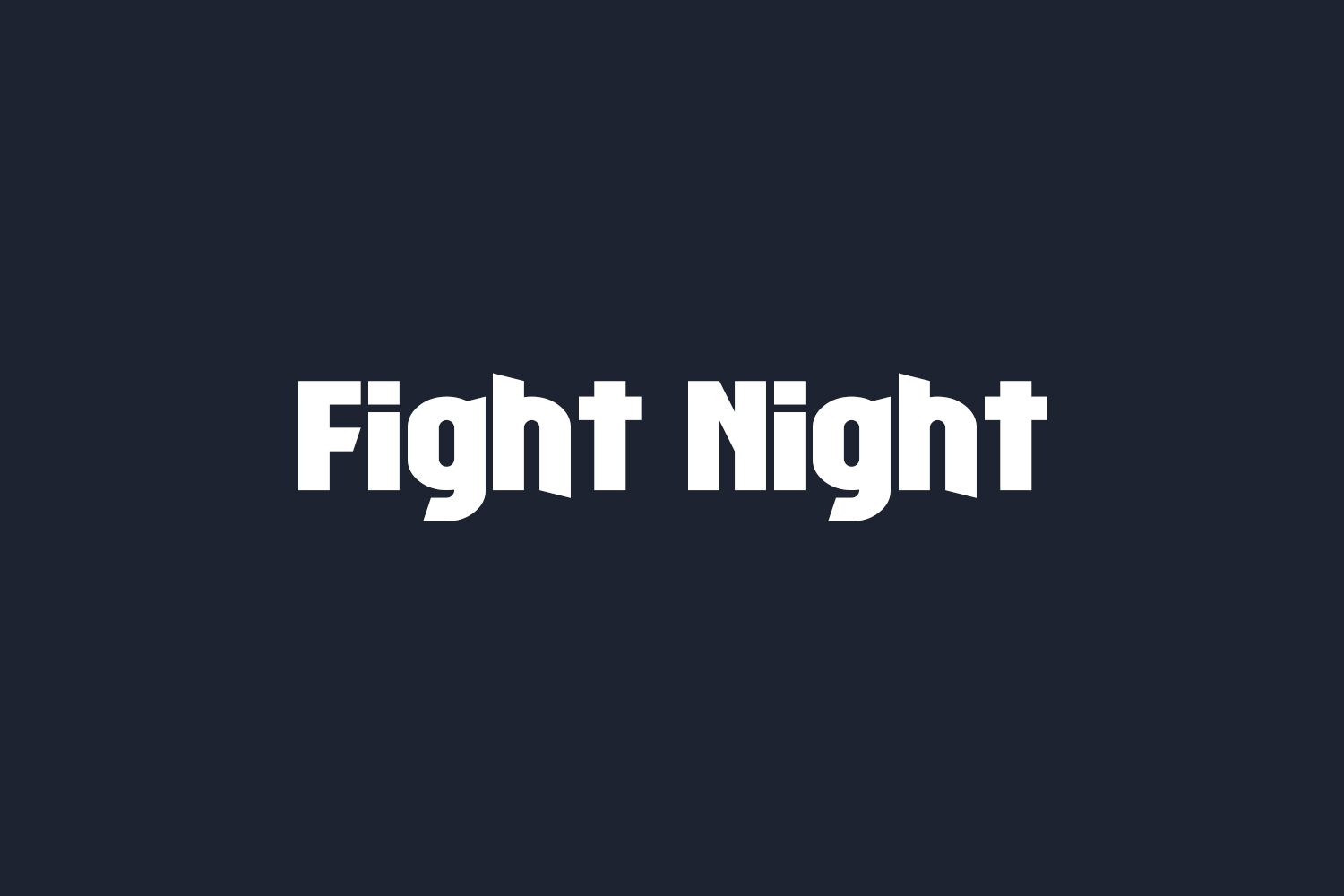 Fight Night Free Font