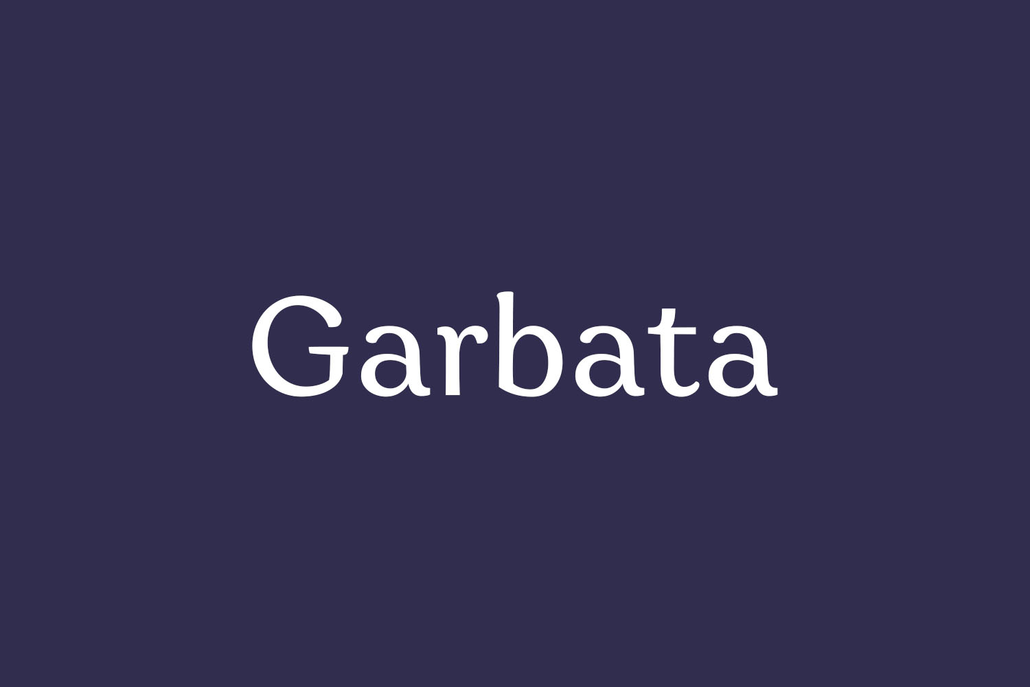 Garbata Free Font