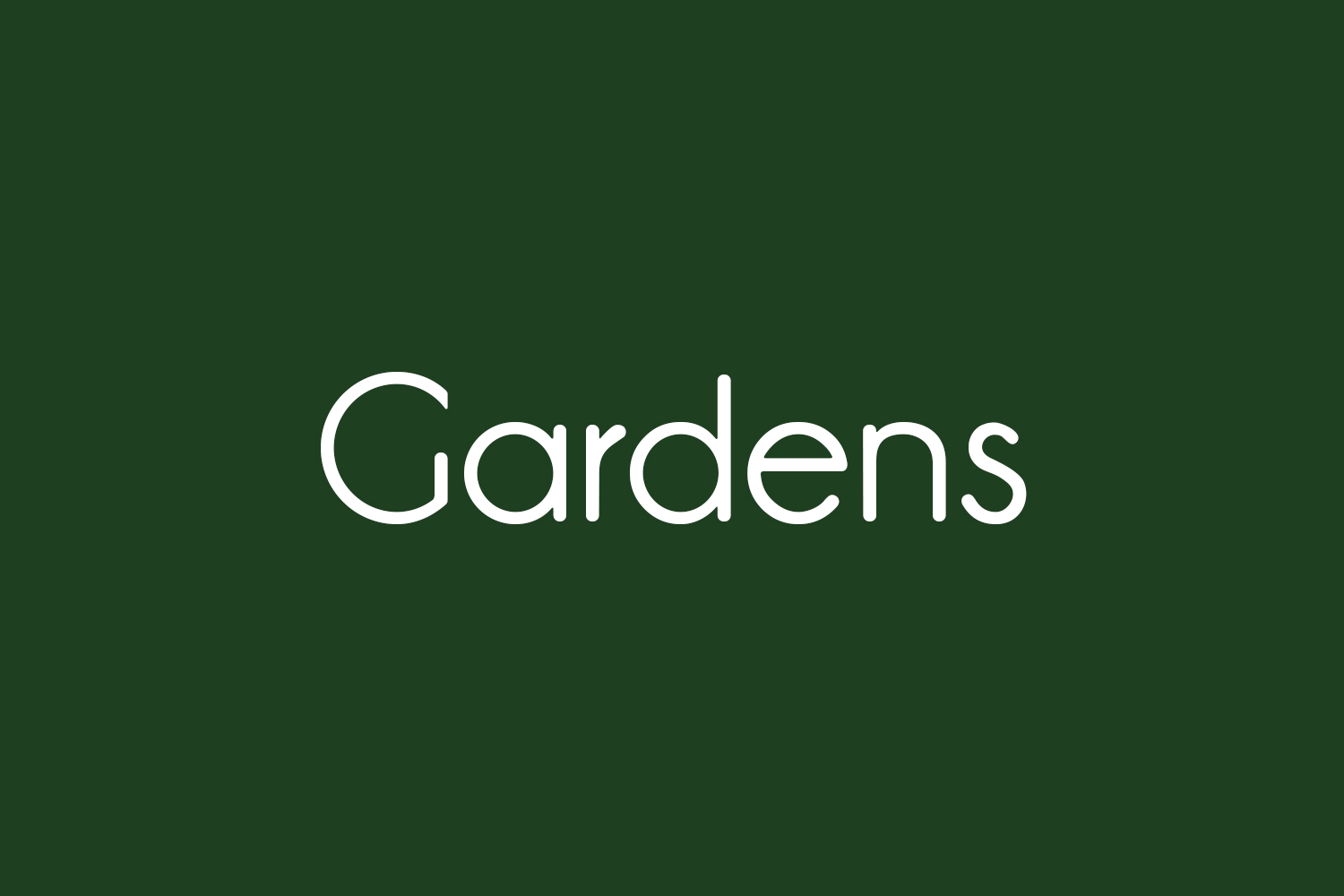 Gardens Free Font