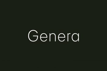 Genera Free Font