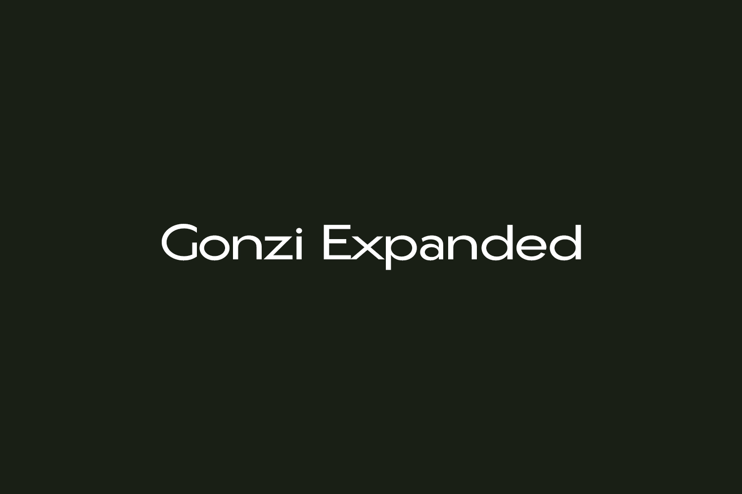 Gonzi Expanded Free Font