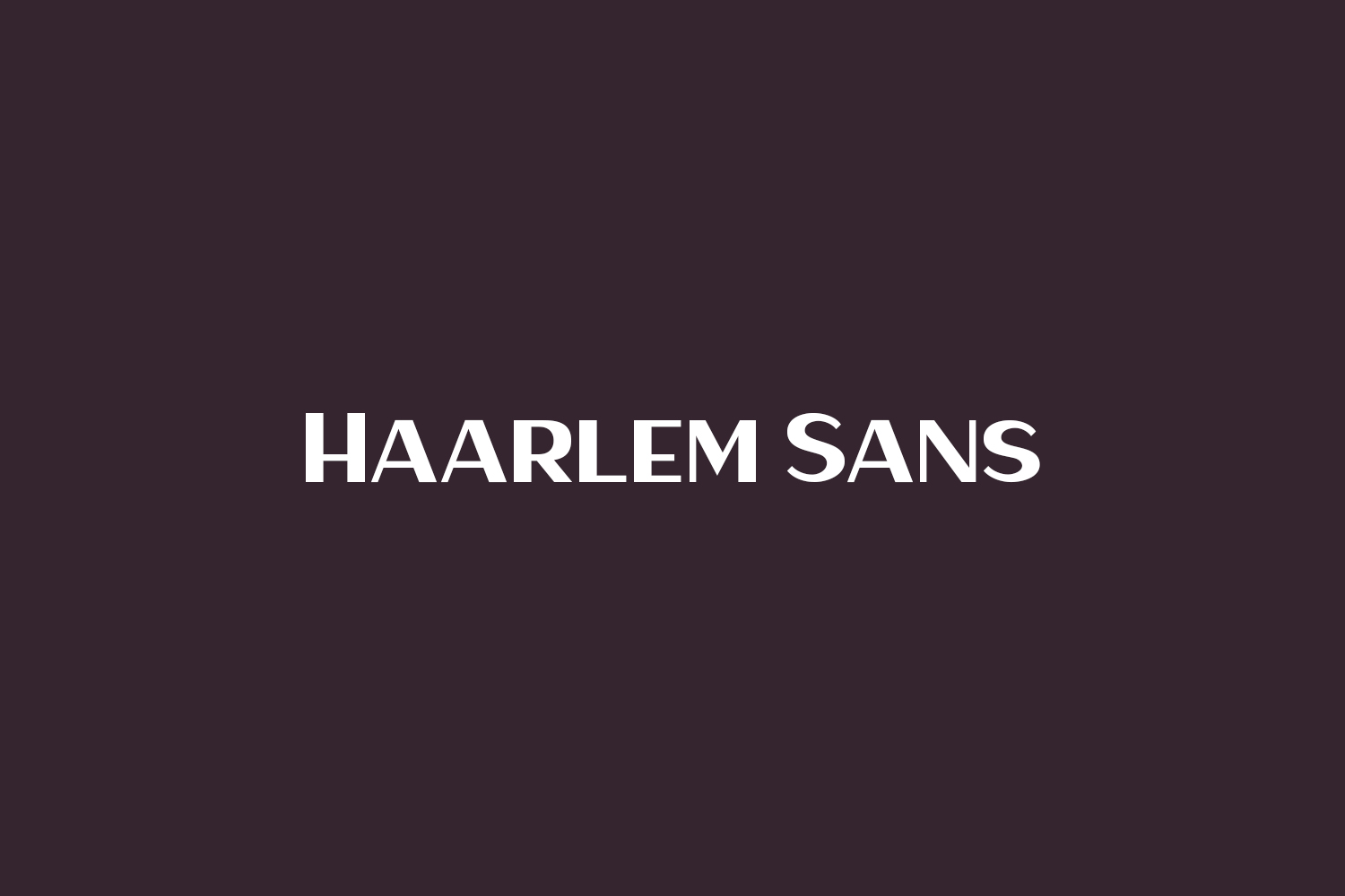 Haarlem Sans Free Font